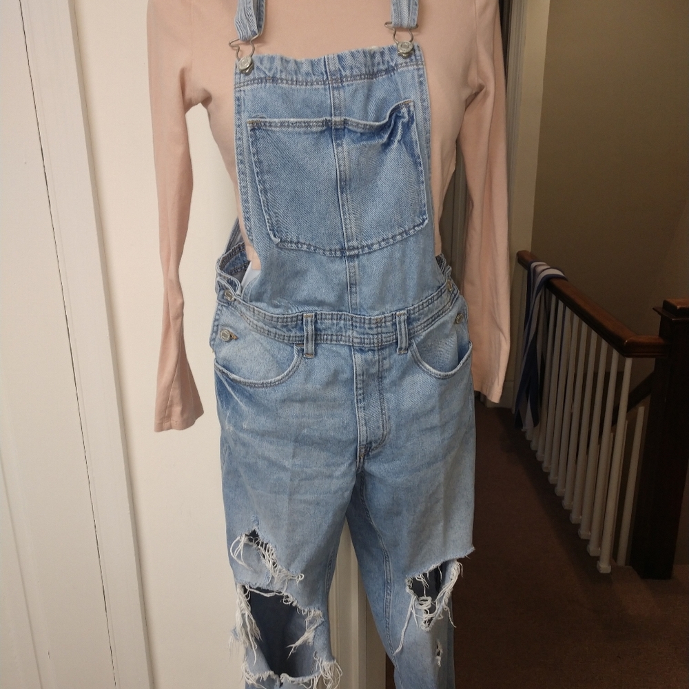 Distressed Overalls